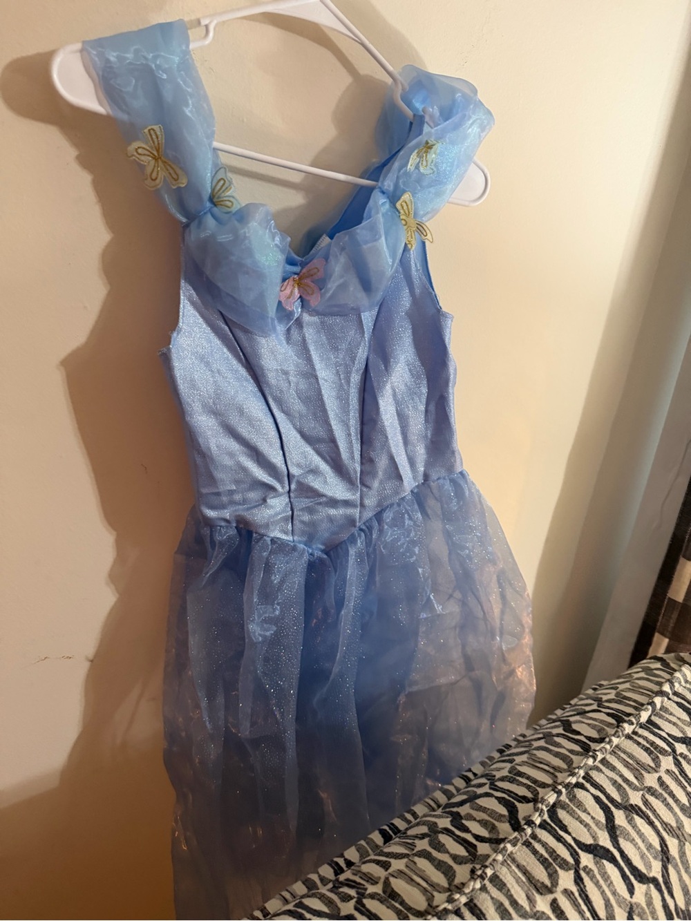 Cinderella Size 10/12 Light Blue Sparkle Tulle Princess Dress